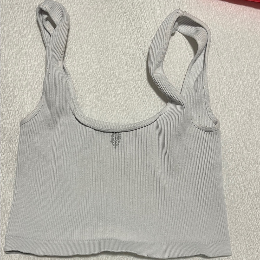 FP Movement by Free People White Ribbed Tank Top - Picture 2 of 2
